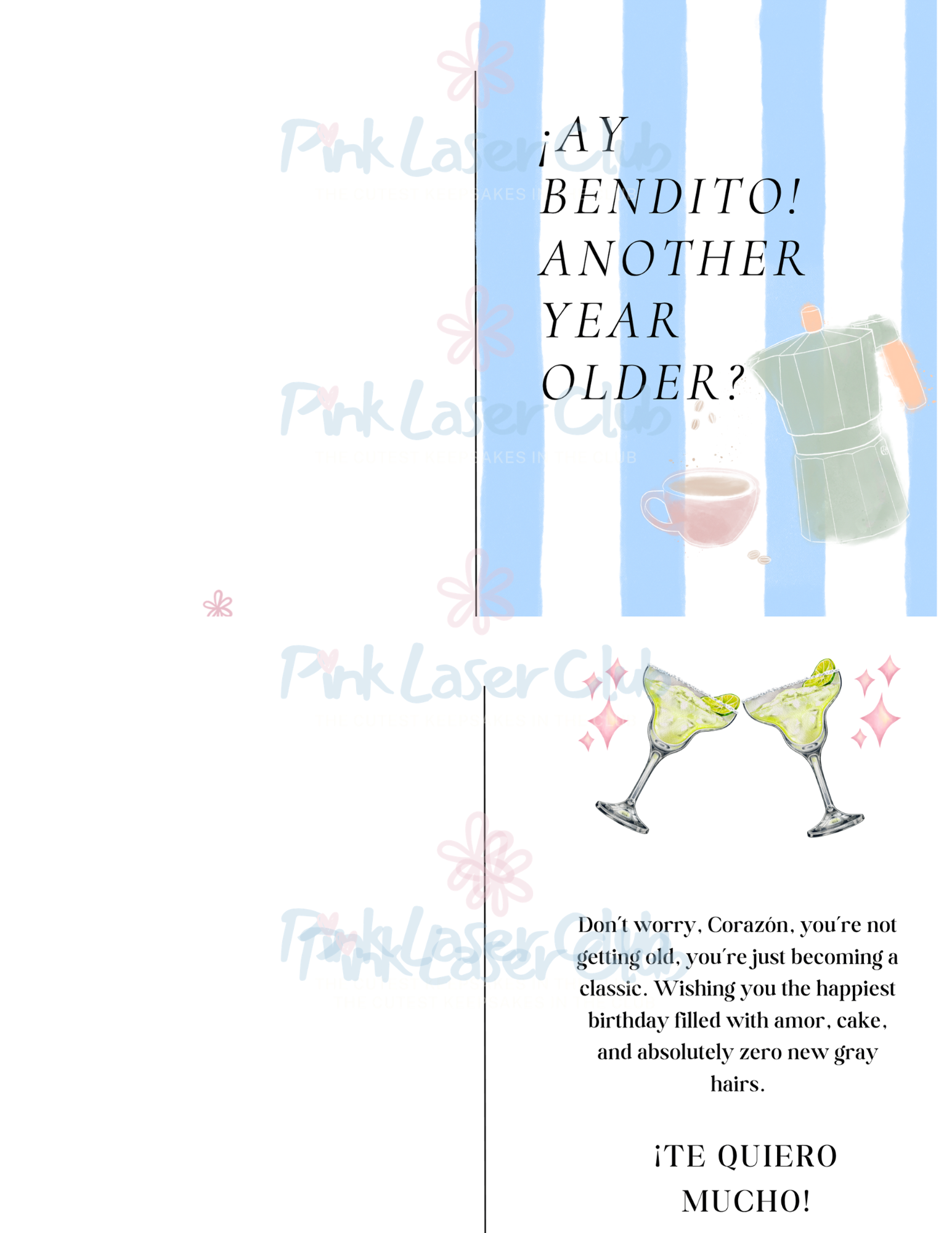 Pack of 4 Spanglish Birthday Cards