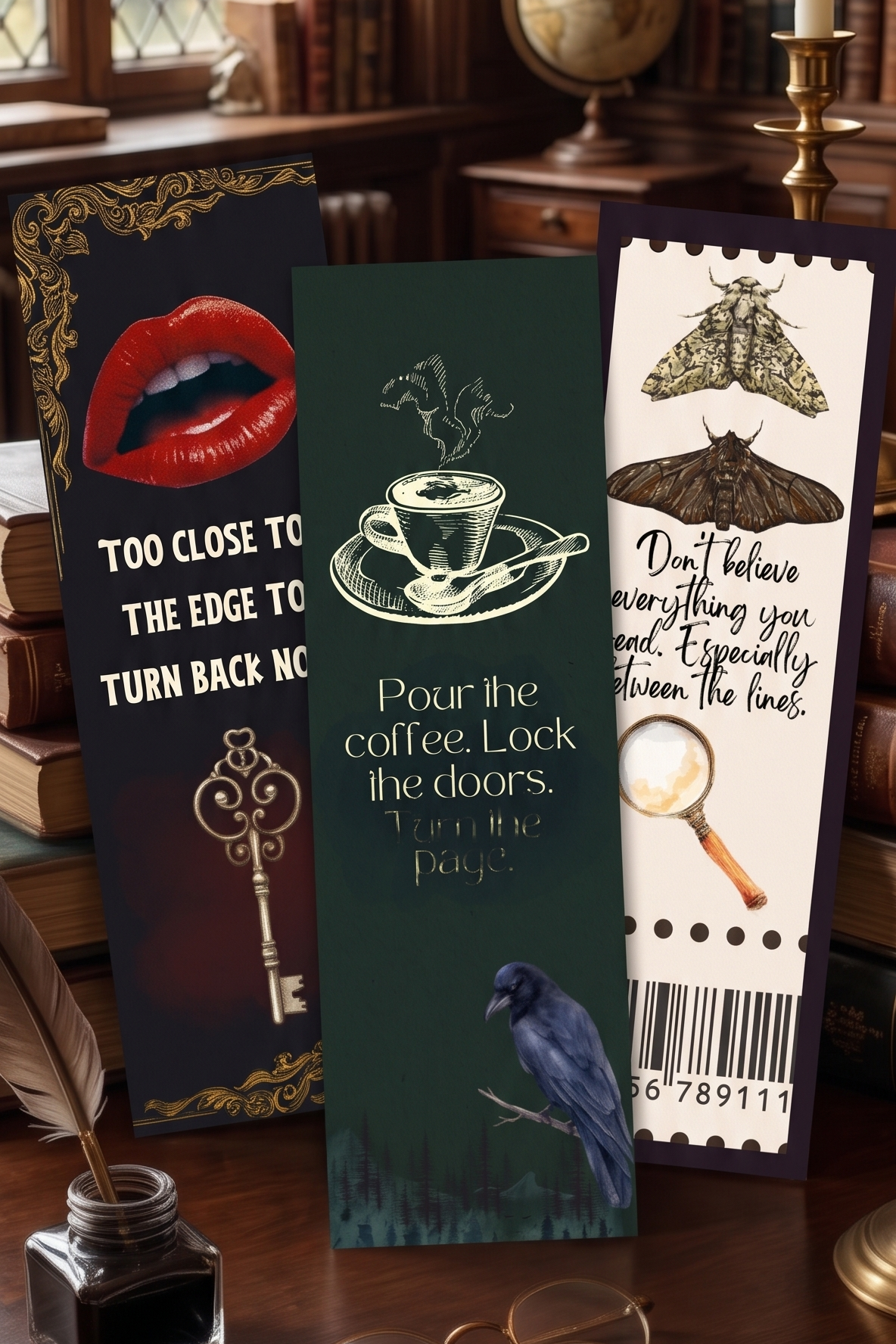 The Dark Academia Thriller Bookmark Set