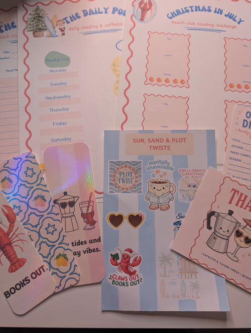 "Christmas in July" Beach Club Reading Tracker